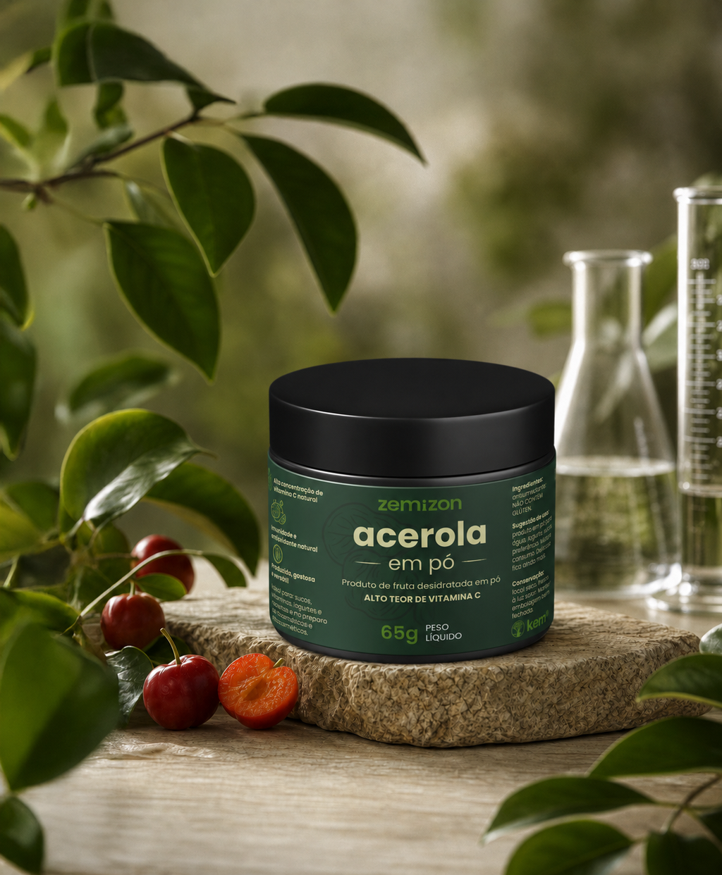 PRÉ-LANÇAMENTO Acerola Zemizon C+ Bioativos. Desenvolvido pela Kemizon.
