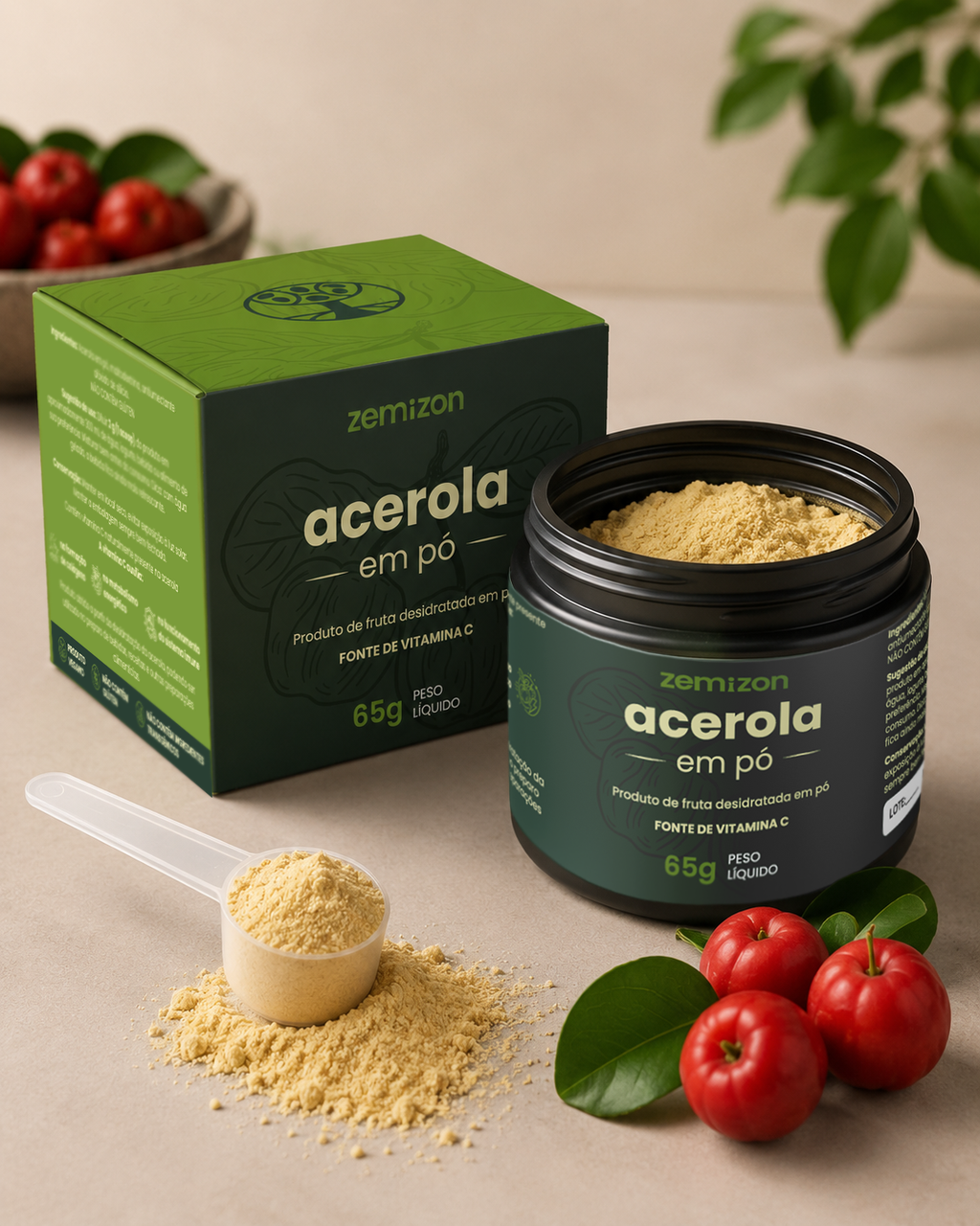 PRÉ-LANÇAMENTO Acerola Zemizon C+ Bioativos. Desenvolvido pela Kemizon.