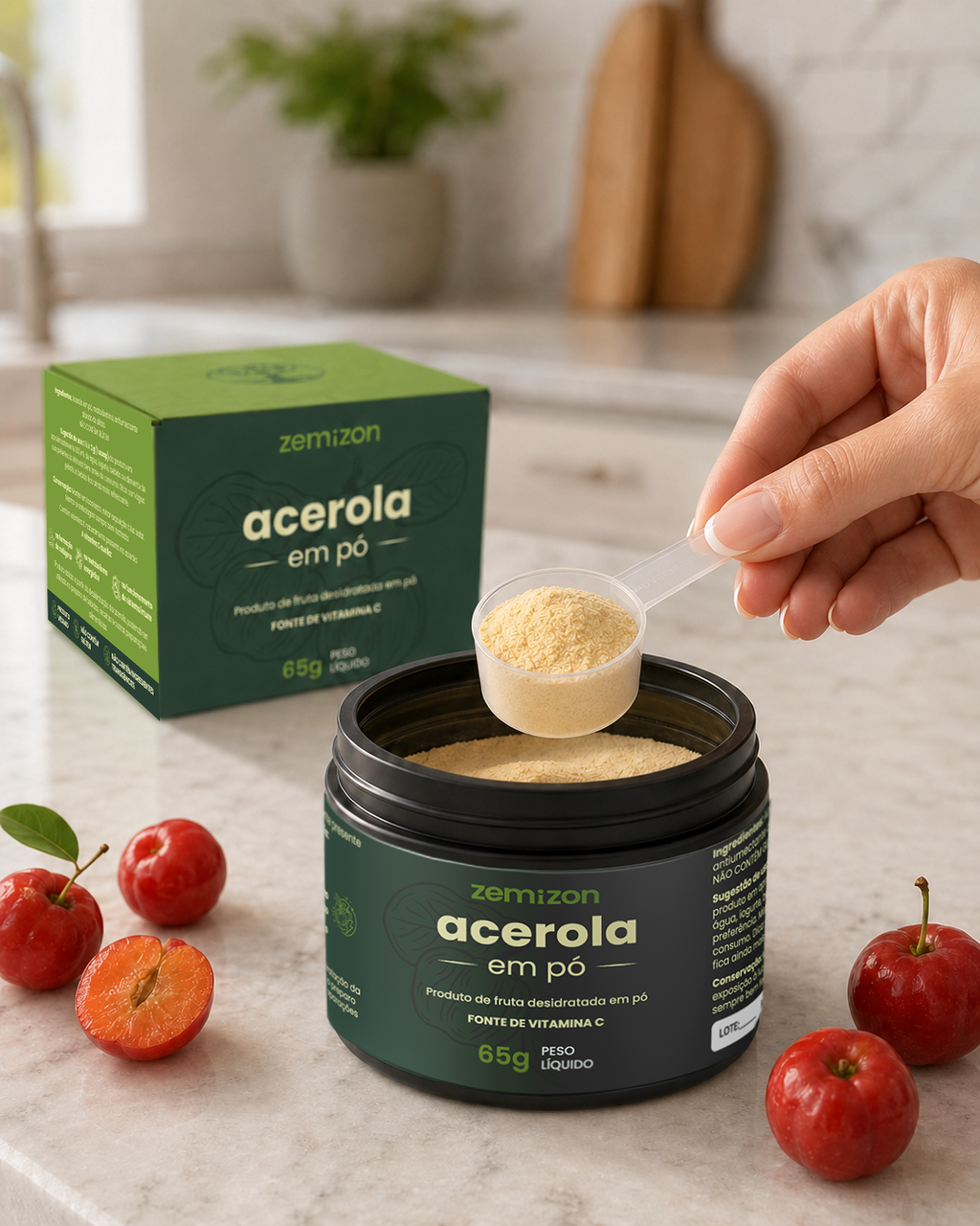 PRÉ-LANÇAMENTO Acerola Zemizon C+ Bioativos. Desenvolvido pela Kemizon.