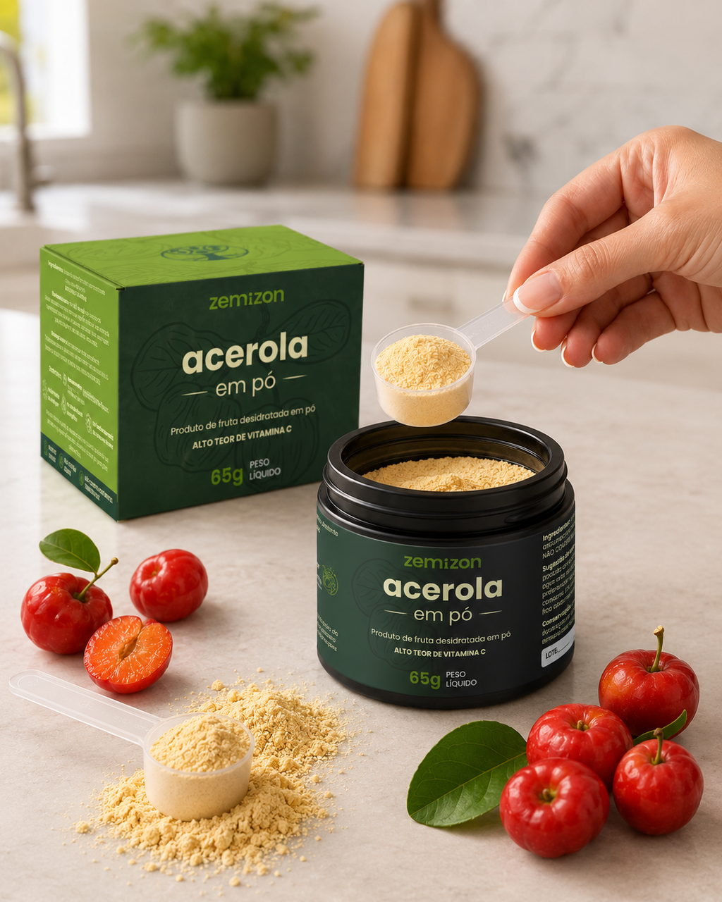 PRÉ-LANÇAMENTO Acerola Zemizon C+ Bioativos. Desenvolvido pela Kemizon.