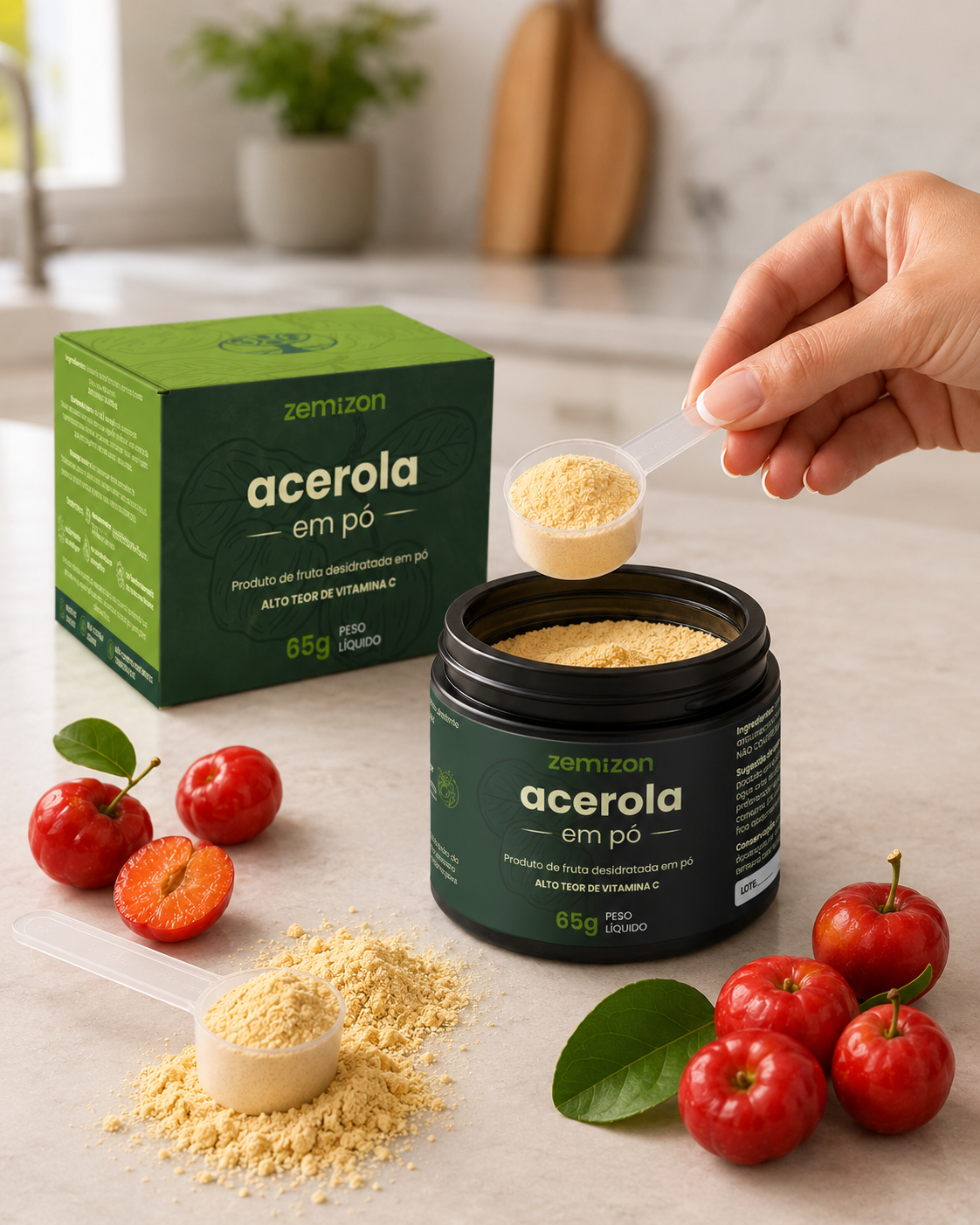 PRÉ-LANÇAMENTO Acerola Zemizon C+ Bioativos. Desenvolvido pela Kemizon.