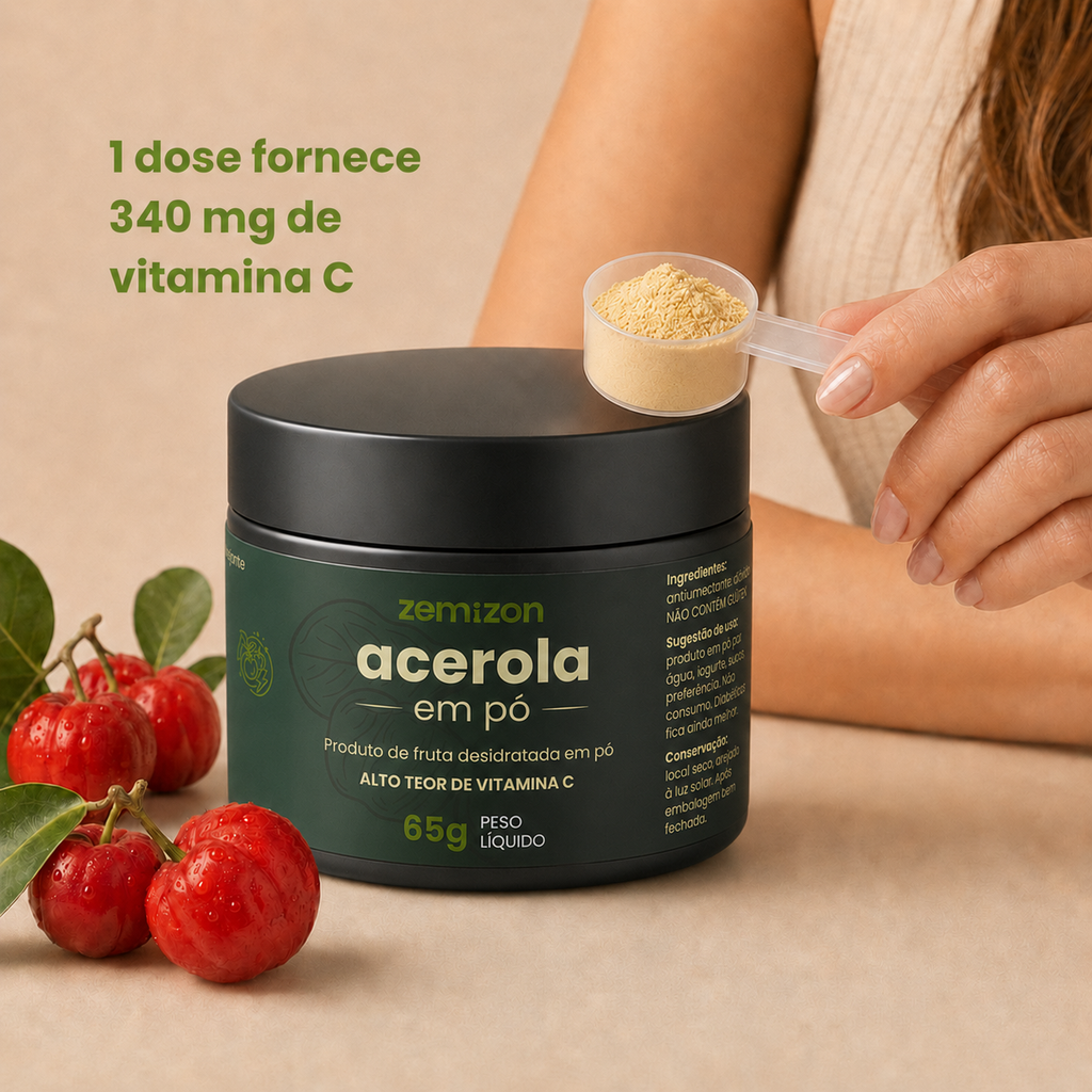 PRÉ-LANÇAMENTO Acerola Zemizon C+ Bioativos. Desenvolvido pela Kemizon.