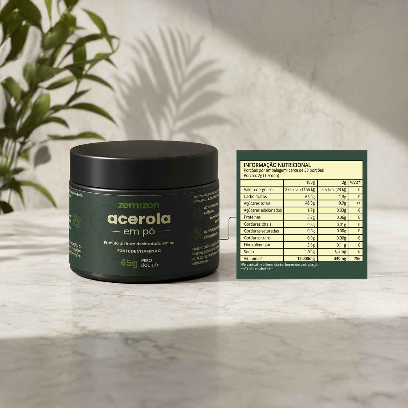 PRÉ-LANÇAMENTO Acerola Zemizon C+ Bioativos. Desenvolvido pela Kemizon.