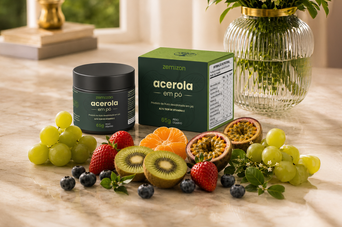 PRÉ-LANÇAMENTO Acerola Zemizon C+ Bioativos. Desenvolvido pela Kemizon.