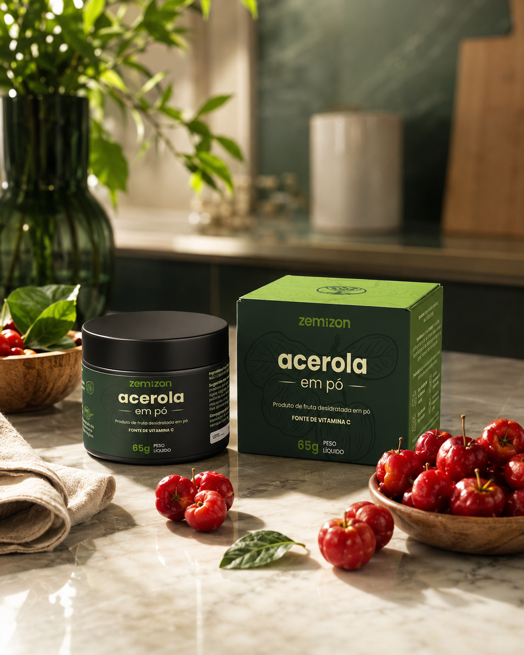 PRÉ-LANÇAMENTO Acerola Zemizon C+ Bioativos. Desenvolvido pela Kemizon.