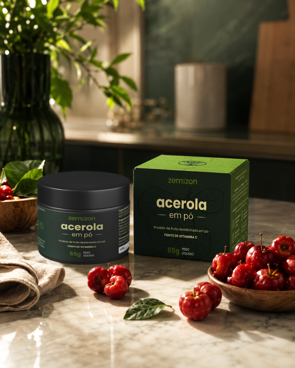 PRÉ-LANÇAMENTO Acerola Zemizon C+ Bioativos. Desenvolvido pela Kemizon.