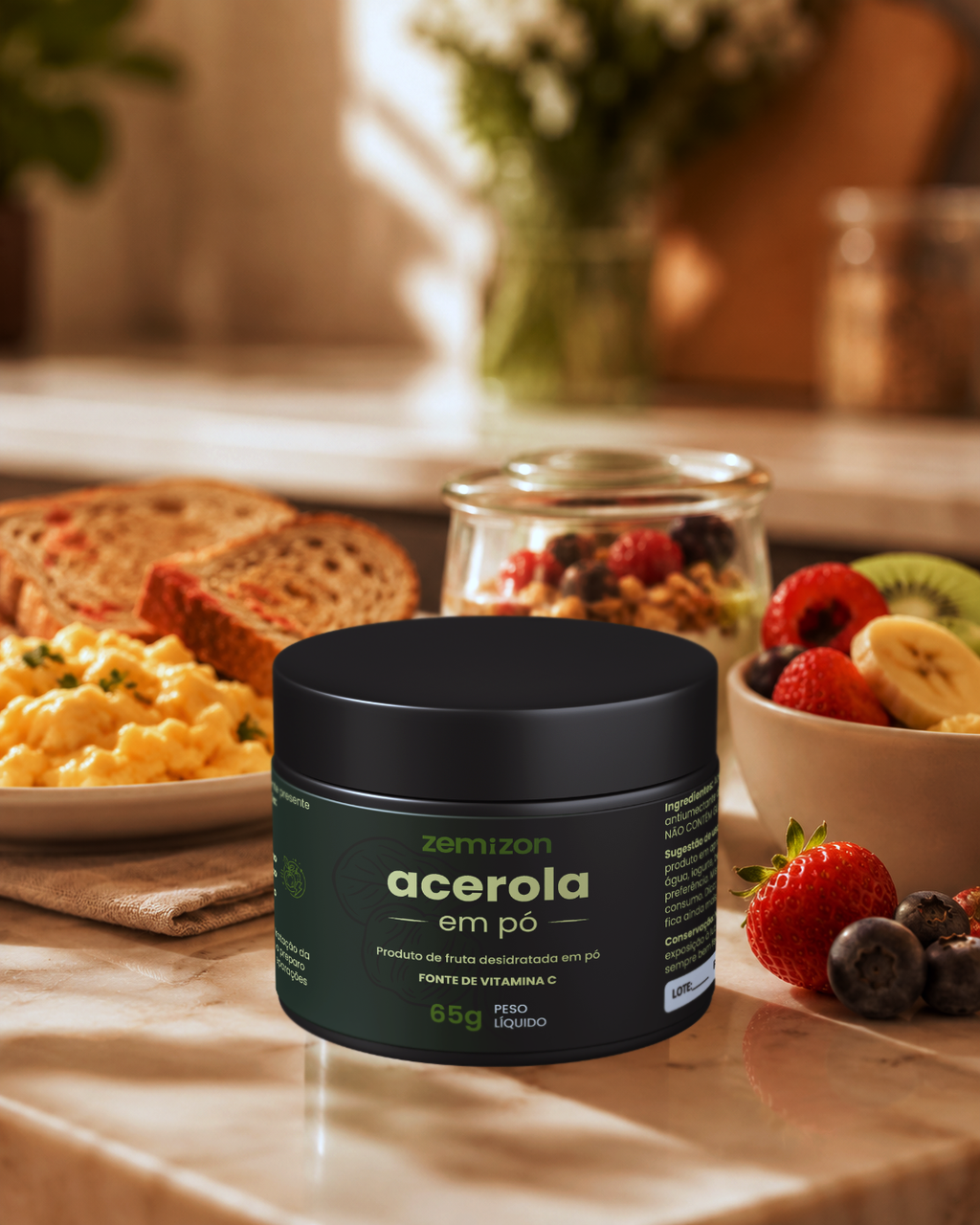 PRÉ-LANÇAMENTO Acerola Zemizon C+ Bioativos. Desenvolvido pela Kemizon.