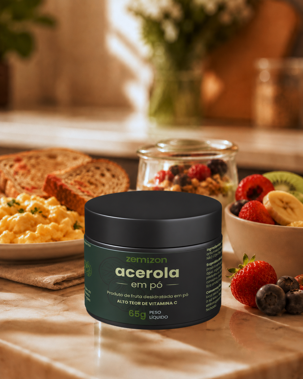 PRÉ-LANÇAMENTO Acerola Zemizon C+ Bioativos. Desenvolvido pela Kemizon.